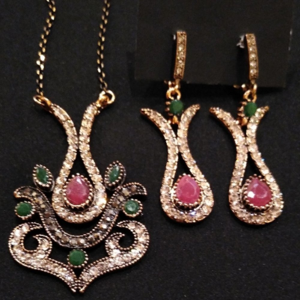 Turkish Jewelry Eva Necklace set